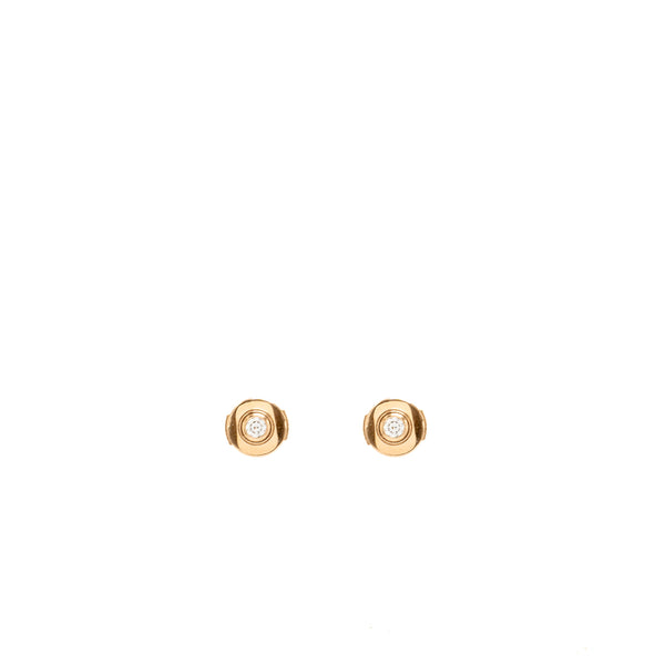 Cartier D’Amour Earrings, Small Model Rose Gold With Diamond