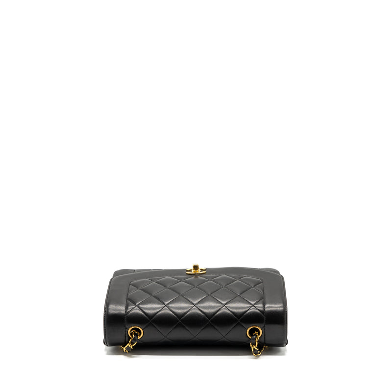 Chanel Vintage Diana Flap Bag Lambskin Black GHW