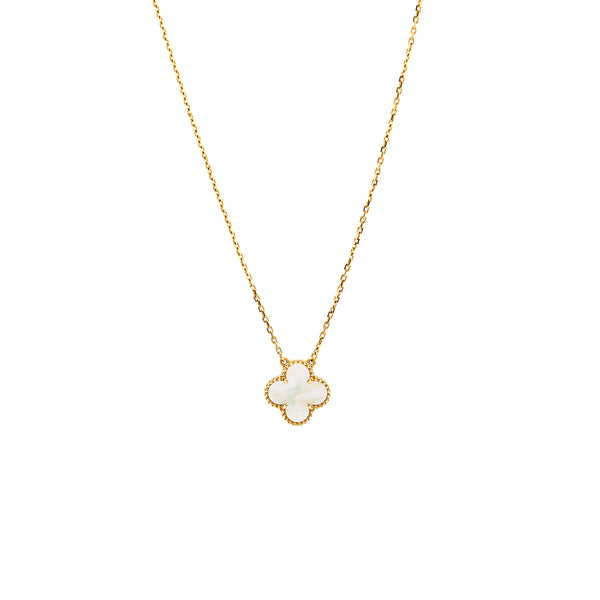 Van Cleef & Arpels Vintage Alhambra Pendant Yellow Gold, Mother-of-Pearl