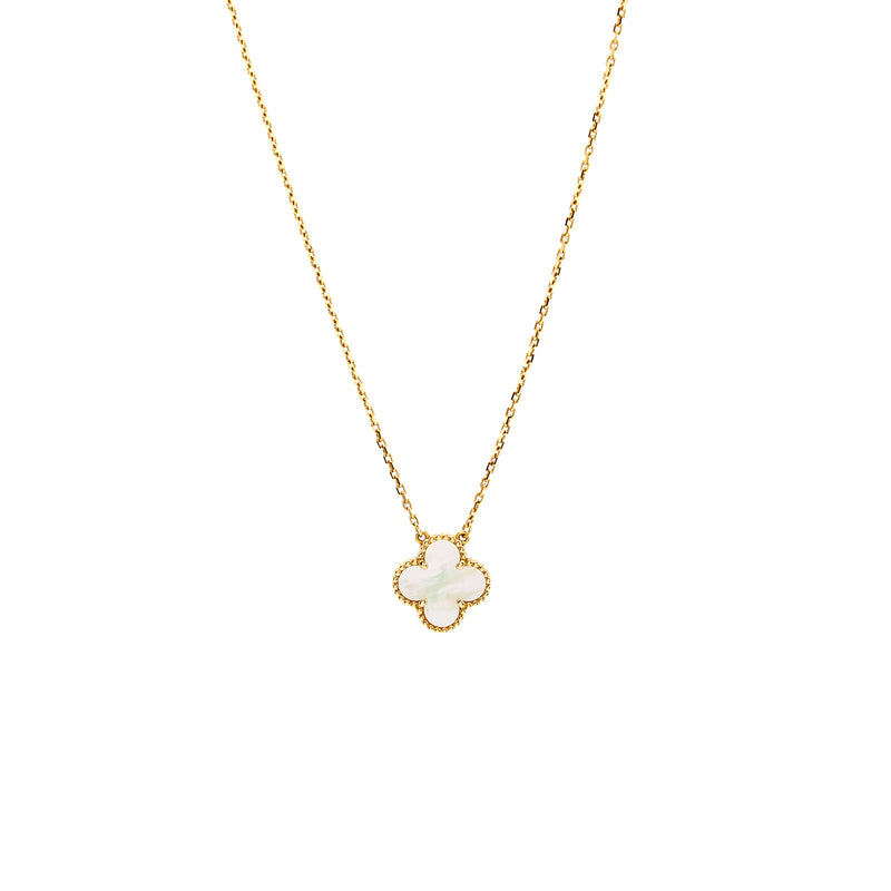 Van Cleef & Arpels Vintage Alhambra Pendant Yellow Gold, Mother-of-Pearl