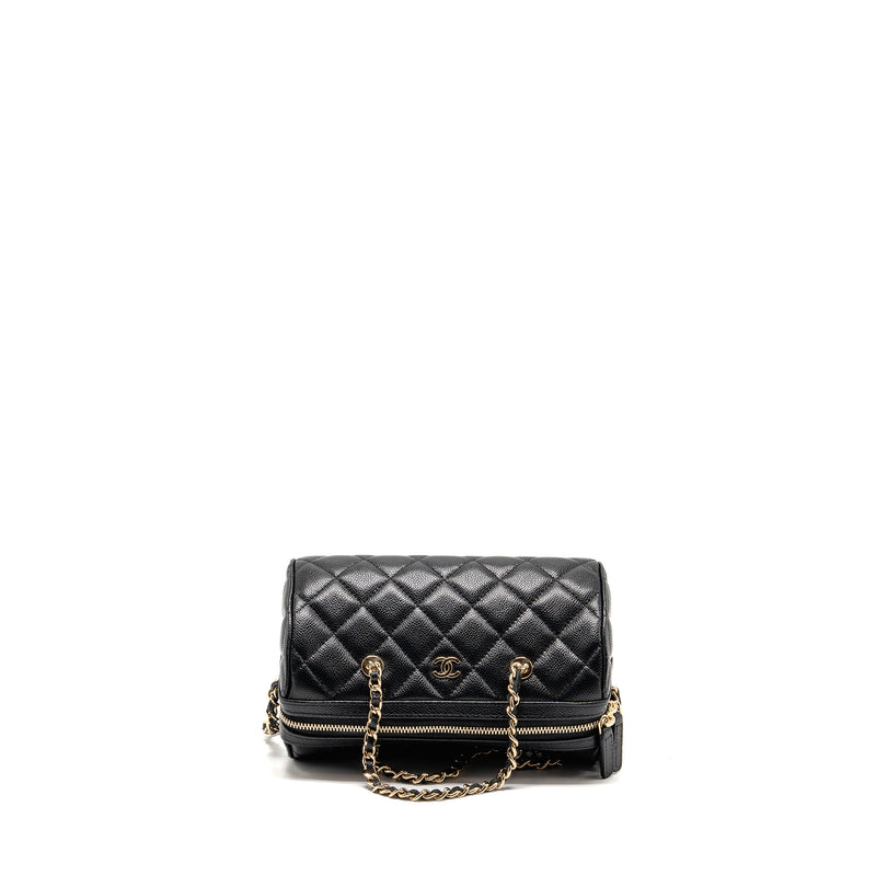 Chanel 25P mini bowling bag caviar black LGHW (microchip)