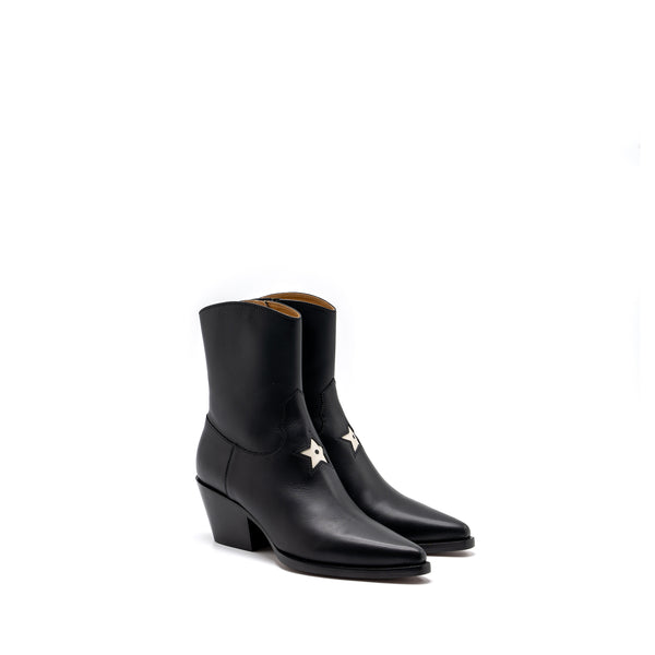 Dior Size 36 DIOR L.A Heeled Ankle Boots Calfskin Black