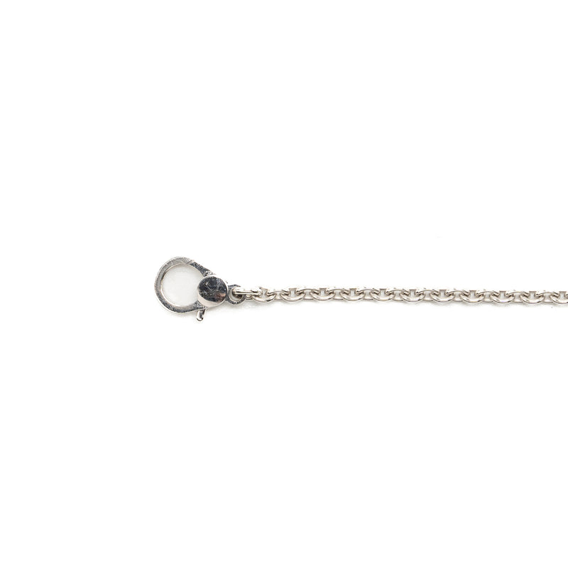 Hermes Size SH Finesse Bracelet White Gold Diamonds
