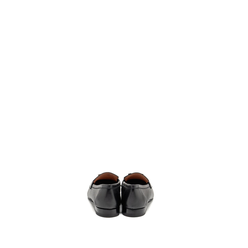 Hermes Size 38 Mocassin Paris Loafer Chevre Black SHW
