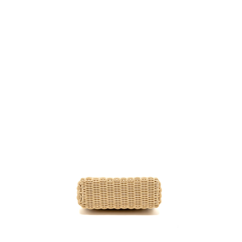 Loro Piana Extra Pocket L19 East-West Raffia Ostrich White GHW