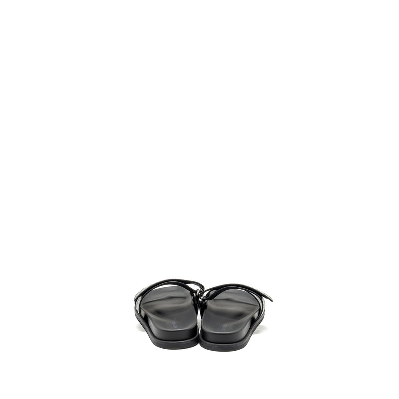 Hermes Size 39 Homme Chypre Sandals Black
