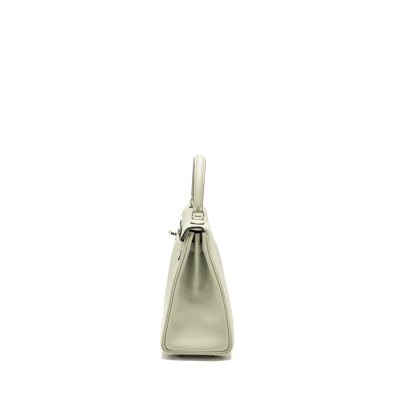 Hermes Kelly 25 Togo Gris Neve SHW Stamp B