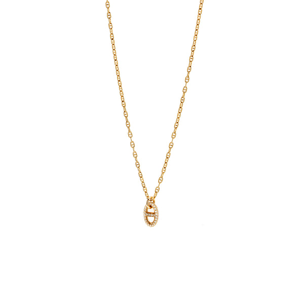 Hermes Farandole Pendant, Small Model Rose Gold,Diamonds