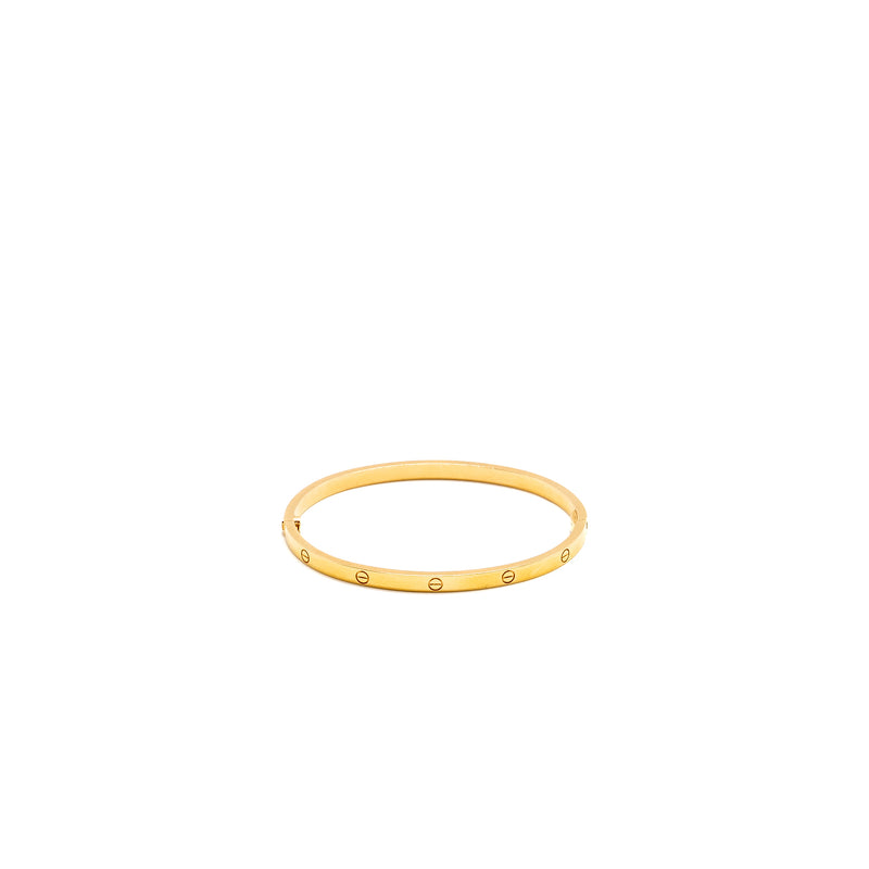 Cartier Size 17 Love Bracelet Small Model Rose GOLD