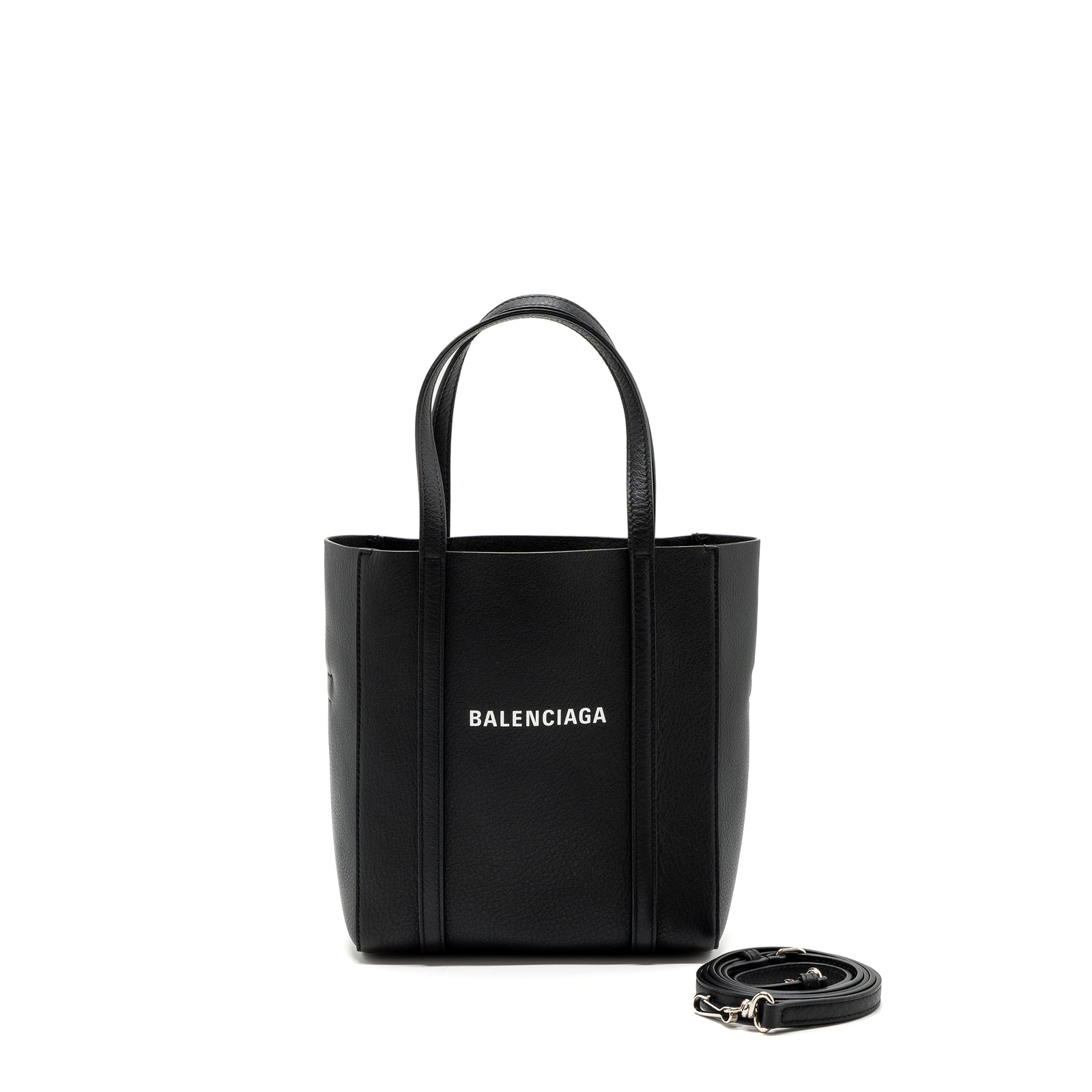 バッグ BALENCIAGA EVERYDAY LEATHER TOTE BAG XXS Balenciaga Everyday XXS Tote Bag Calfskin Black SHW
