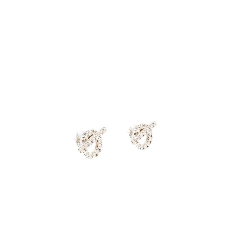 Hermes Finesse Earrings white gold / diamonds