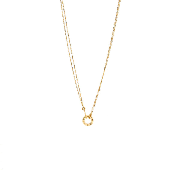 CARTIER Love Necklace Yellow Gold, 2 Diamonds