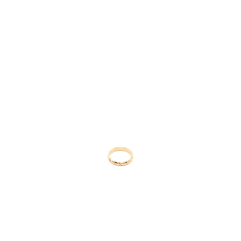 Chaumet Size 57 Wedding Band Torsade 3.5mm Rose Gold