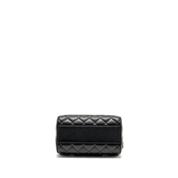 Chanel 25P mini bowling bag caviar black LGHW (microchip)