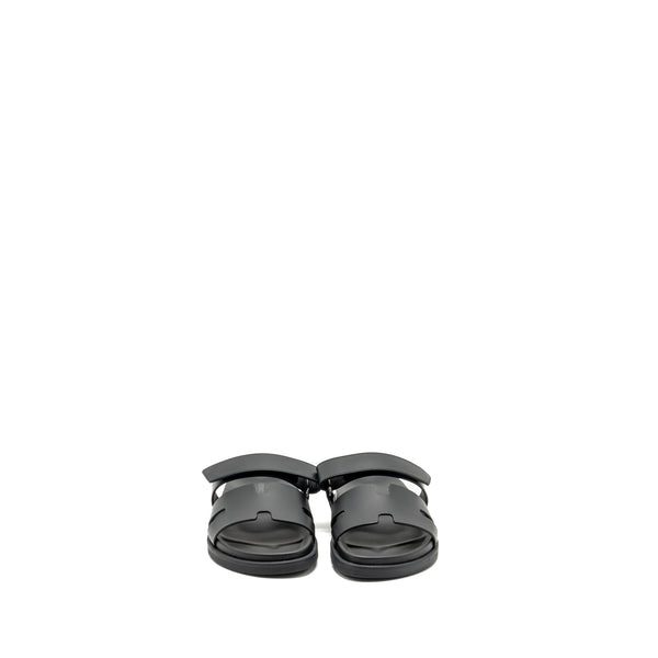 Hermes Size 39 Homme Chypre Sandals Black