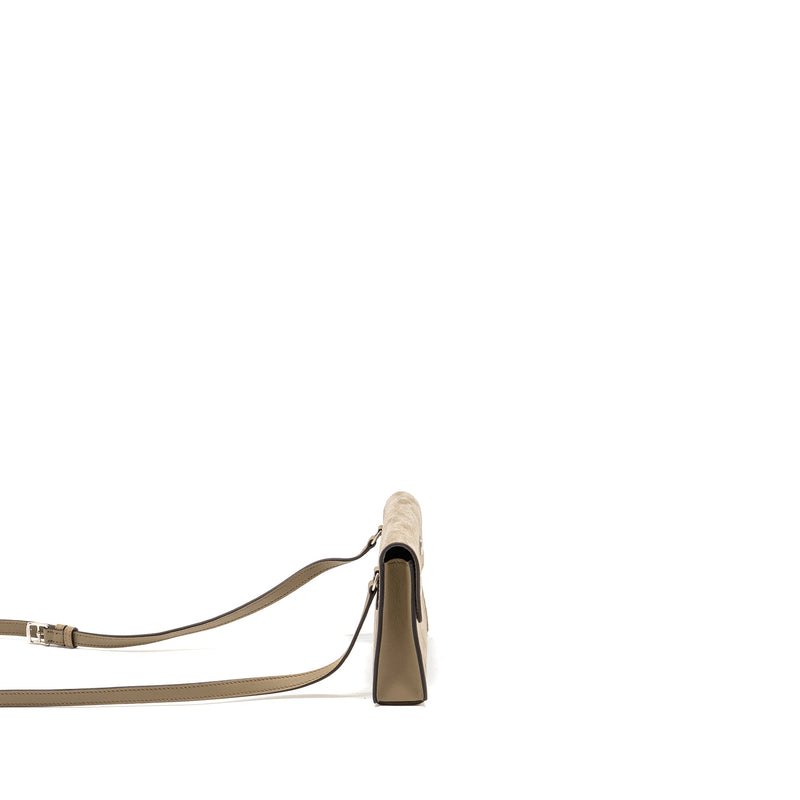 Hermes Hermesnap Grizzly/Swift Gris Caillou/Beige Marfa SHW Stamp W
