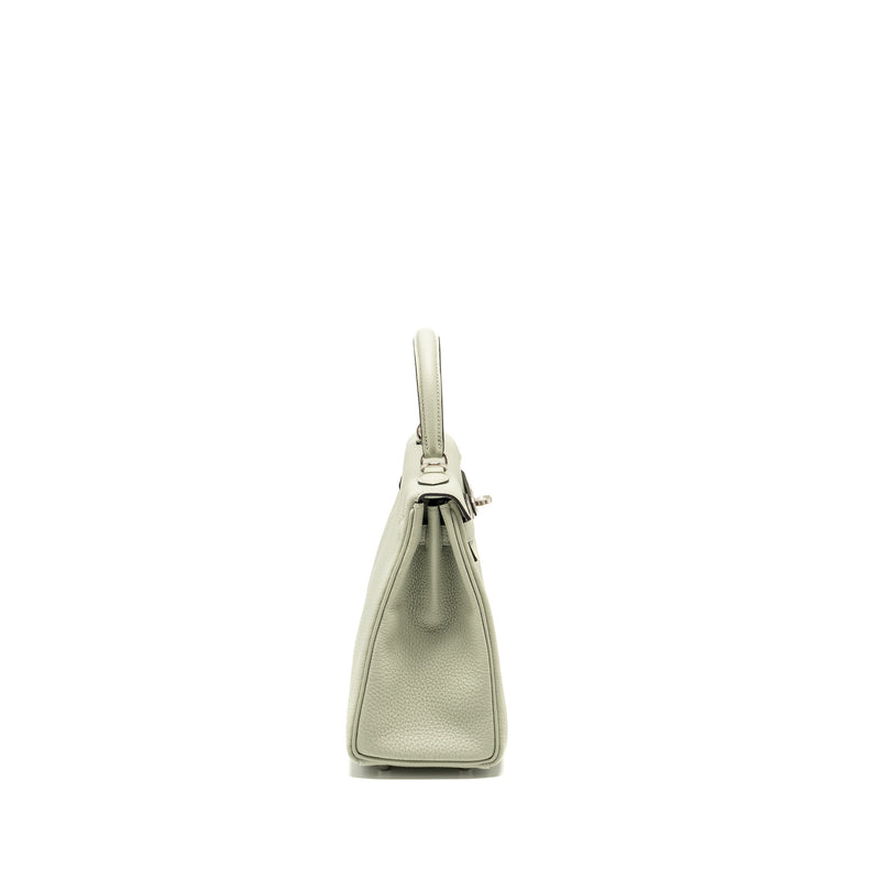Hermes Kelly 25 Togo Gris Neve SHW Stamp B