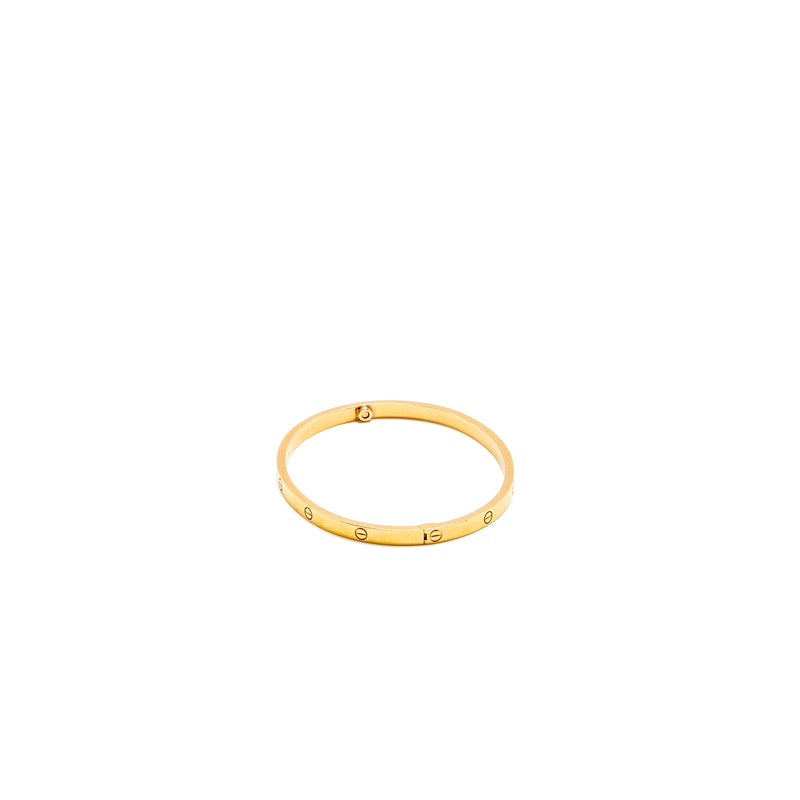 Cartier Size 17 Love Bracelet Small Model Rose GOLD