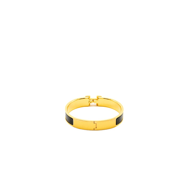 Hermes Size GM Clic H Bracelet Black GHW