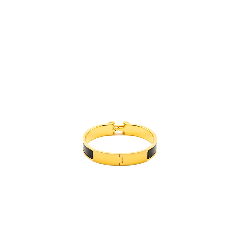 Hermes Size GM Clic H Bracelet Black GHW