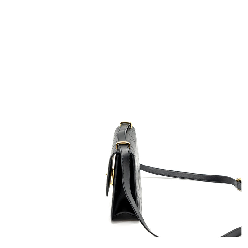 Prada Pattina in Pelle Calfskin Black GHW