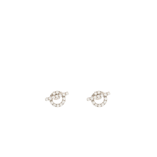 Hermes Finesse Earrings white gold / diamonds