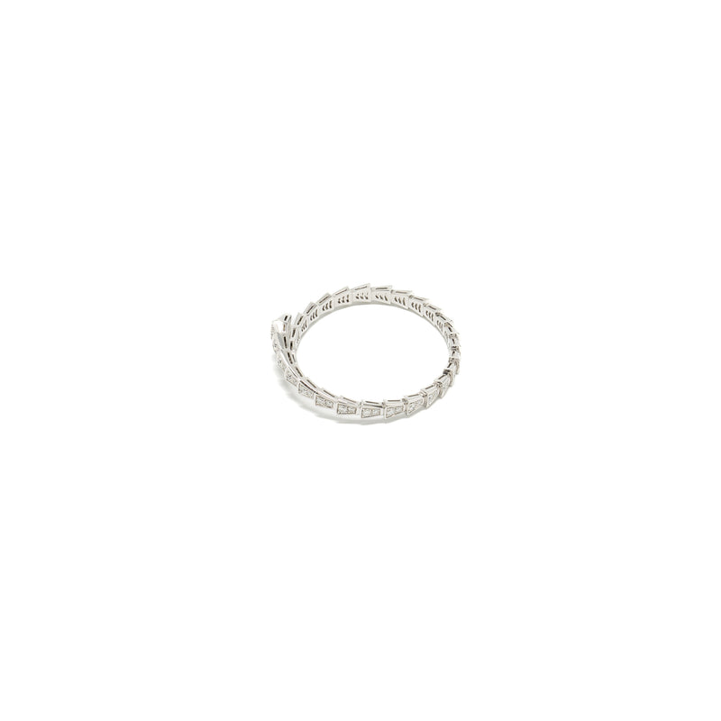 Bvlgari size S serpenti viper bracelet white gold, diamonds