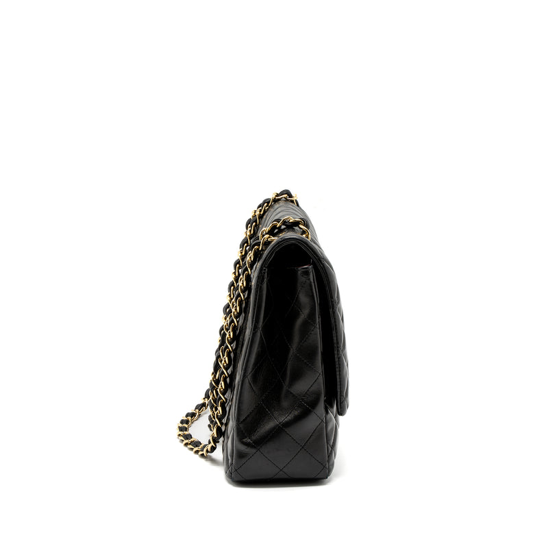 Chanel Black Quilted Lambskin Classic Maxi Single Flap Bag at