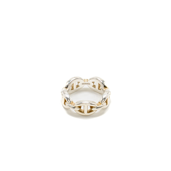 Hermes Size 50 Chaine D’ancre enchainee ring sterling silver