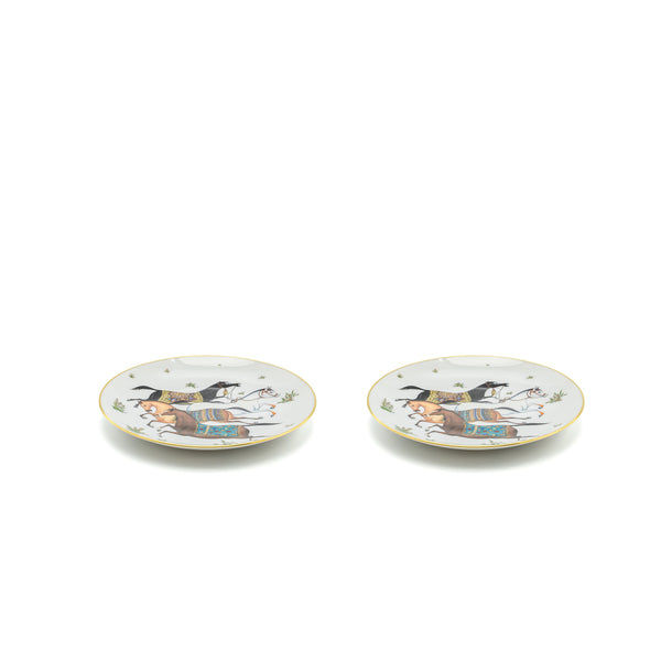 Hermes Assiette Dessert Cheval Plate (Sell In A Set)