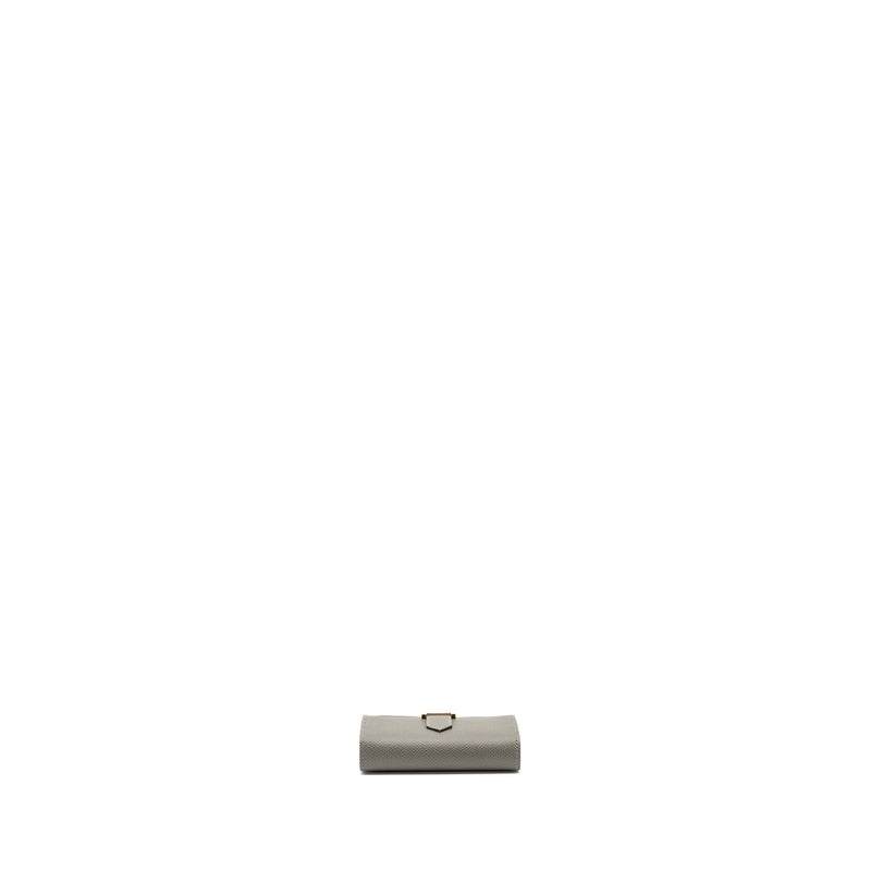 Hermes bearn mini wallet epsom gris Meyer GHW stamp U