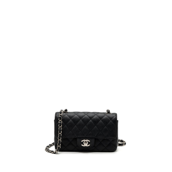 Chanel Classic Mini Rectangular Flap Bag Caviar Black SHW