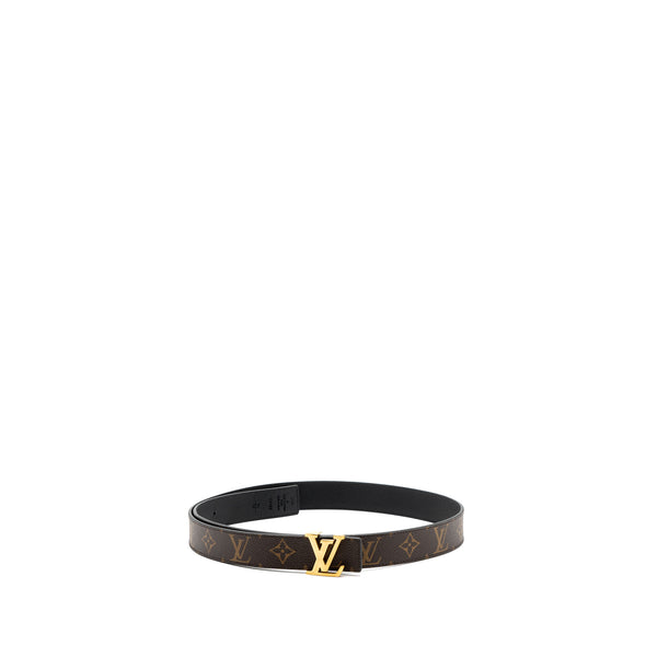 Louis Vuitton Size 95 LV Initials Reversible Belt Monogram Canvas GHW
