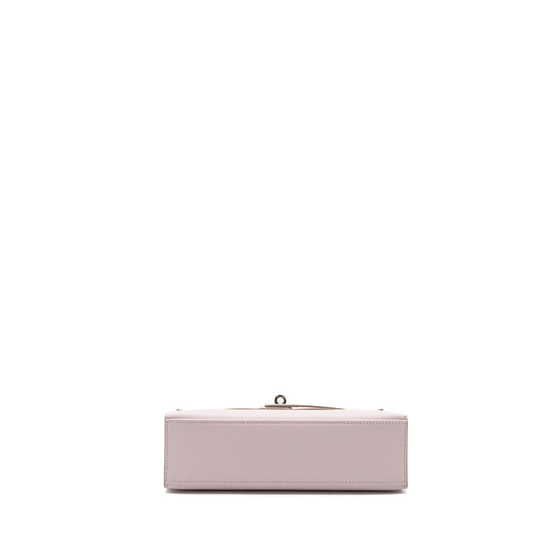 Hermes Kelly Pochette Swift Mauve Pale SHW Stamp U