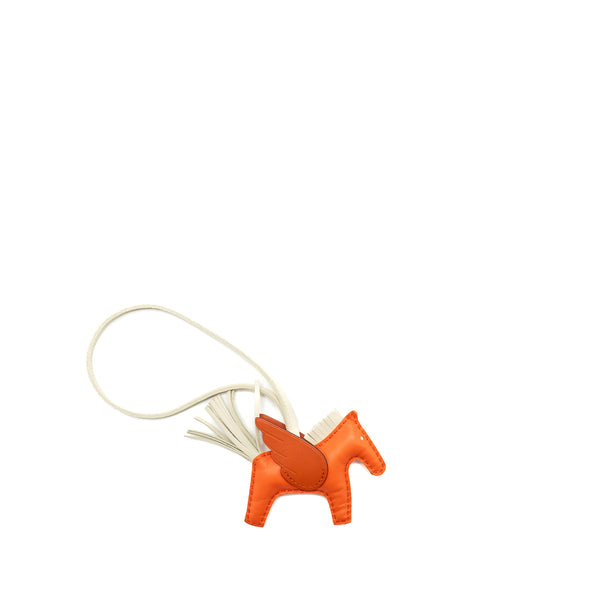 Hermes Rodeo Pegase Pm bag Charm Orange/Multicolour Stamp Z