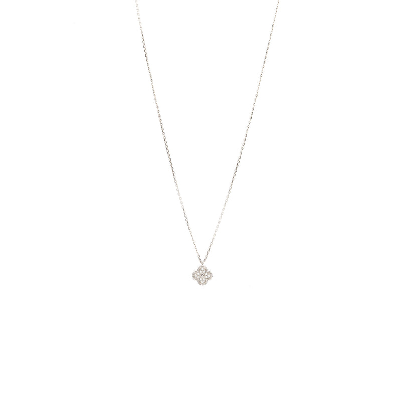 Van Cleef & Arpels Sweet Alhambra Pendant 18K white Gold/Diamonds
