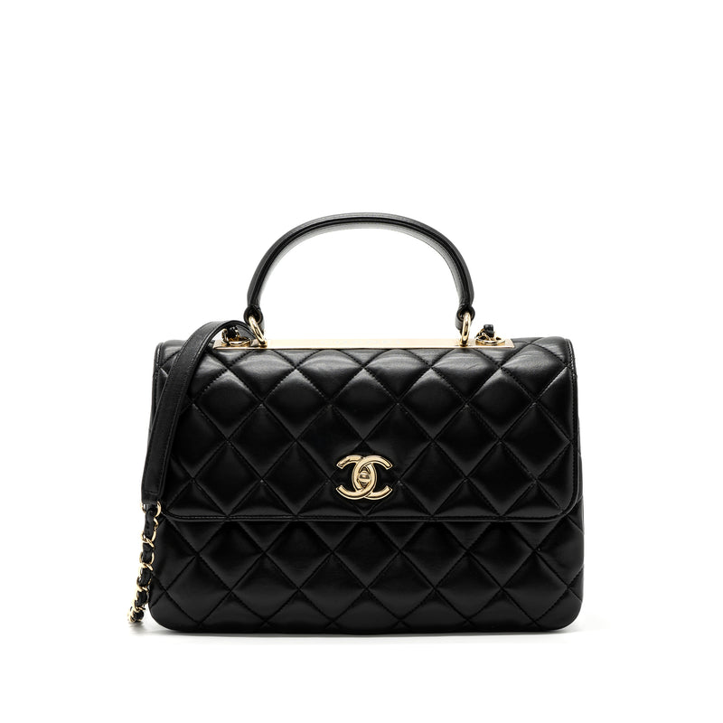 Chanel medium trendy CC lambskin black GHW