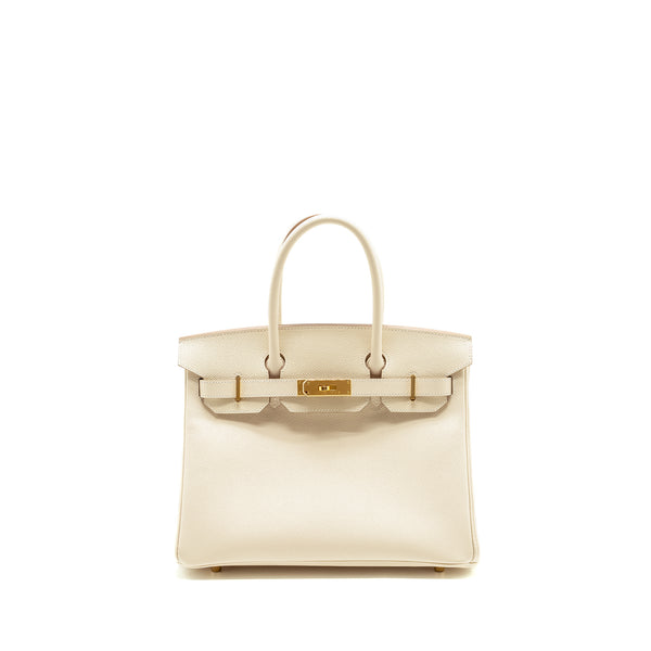 Hermes Birkin 30 Epsom Craie GHW Stamp B