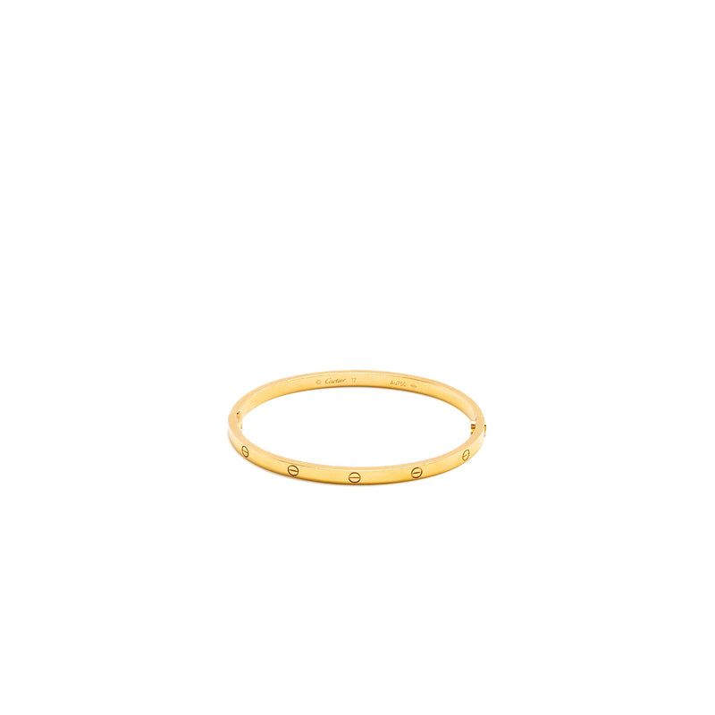 Cartier Size 17 Love Bracelet Small Model Rose GOLD