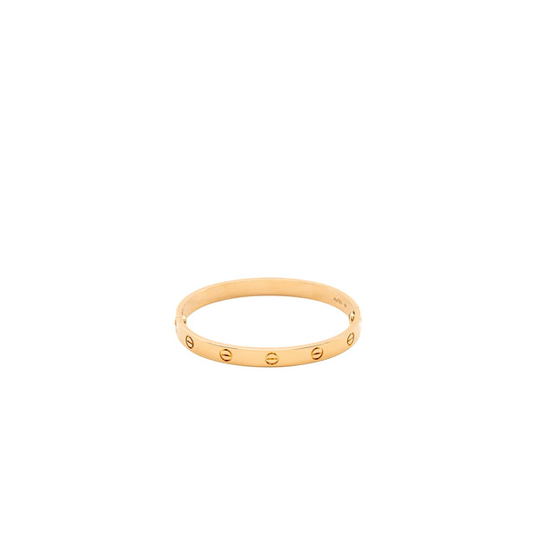 Cartier Size 17 Love Bracelet Rose Gold