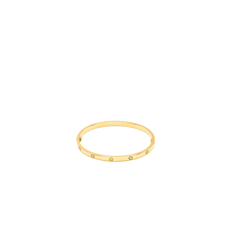 Cartier size 16 love bracelet small model  yellow gold