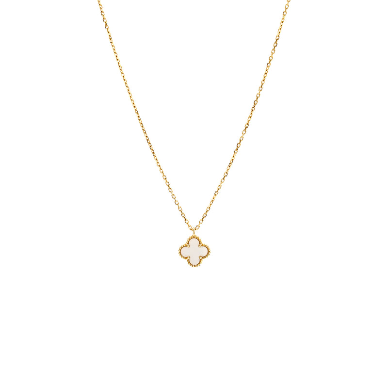 Van Cleef and Arpels Sweet Alhambra pendant yellow gold / mother of pearl