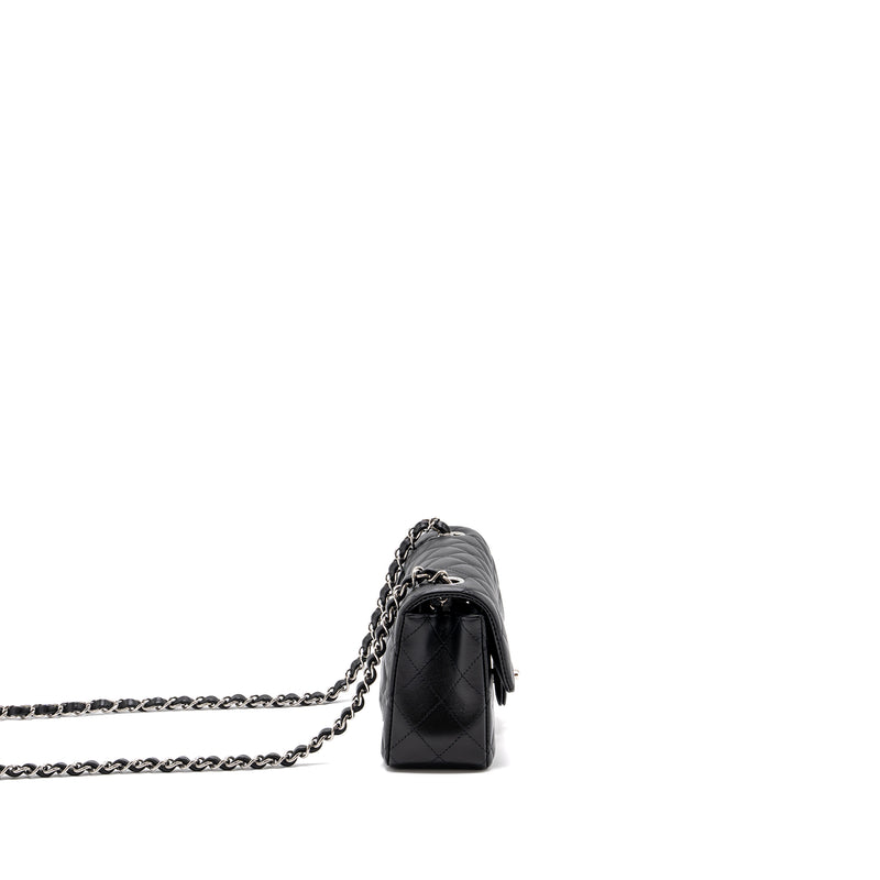 Chanel Classic Mini Rectangular Flap Bag Lambskin Black SHW (microchip)