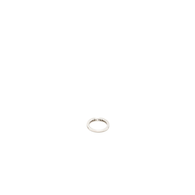 Chaumet size 48 triomphe de Chaumet wedding band / ring platinum, diamonds