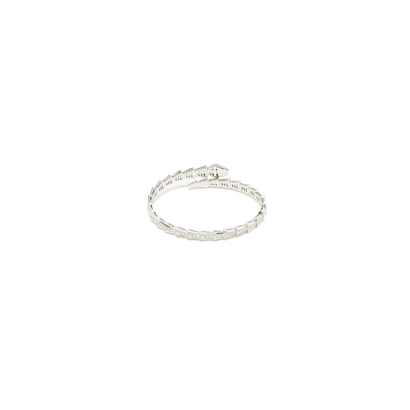 Bvlgari size S serpenti viper bracelet white gold, diamonds