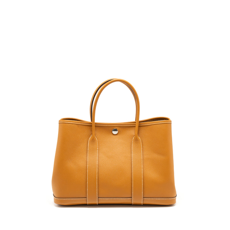 Hermes Garden Party 30 Epsom Toffee SHW Stamp C