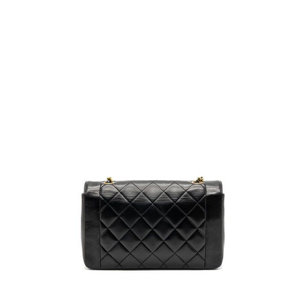 Chanel Vintage Diana Flap Bag Lambskin Black GHW