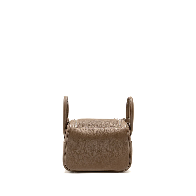 Hermes Mini Lindy Clemence Etoupe SHW STAMP B