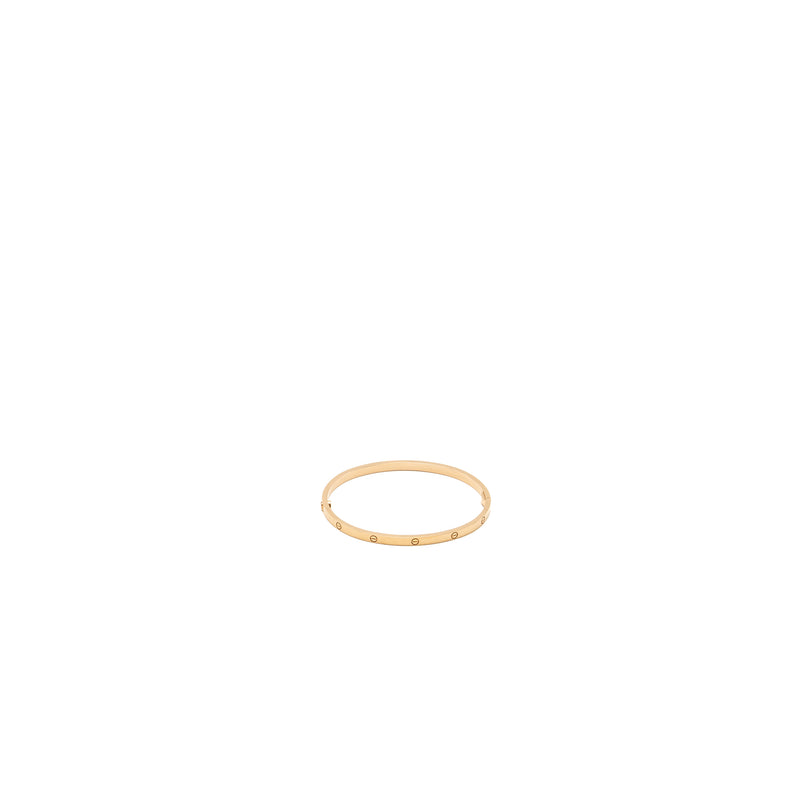 Cartier Size 18 Love Bracelet Small Model Rose Gold