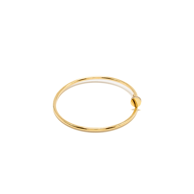 Cartier size 19 Juste un Clou bracelet small model yellow gold with diamonds